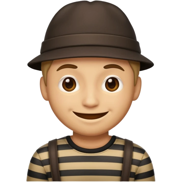 A theif robber emoji,Stripped shirt emoji