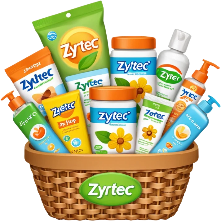 Zyrtec allergy gift basket  emoji