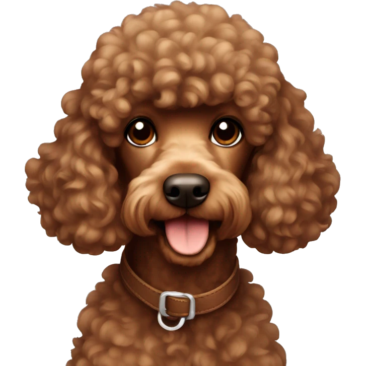 brown poodle emoji
