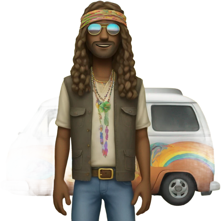 Hippie living emoji