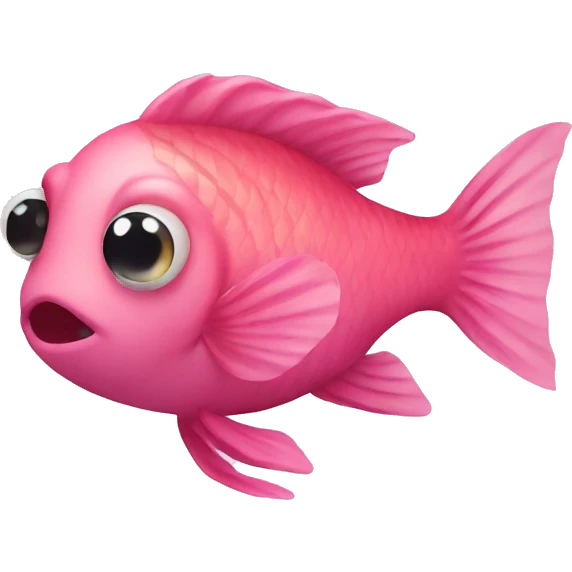 Pink fish emoji
