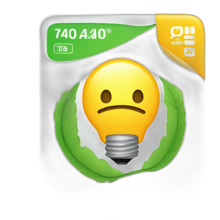 Energy efficiency label emoji