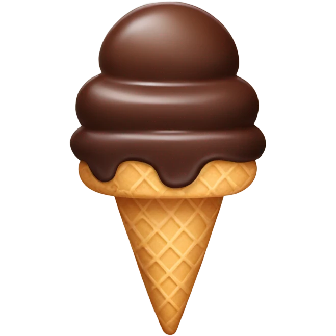 Chocolate Ice cream emoji