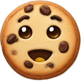 Cute cookie emoji