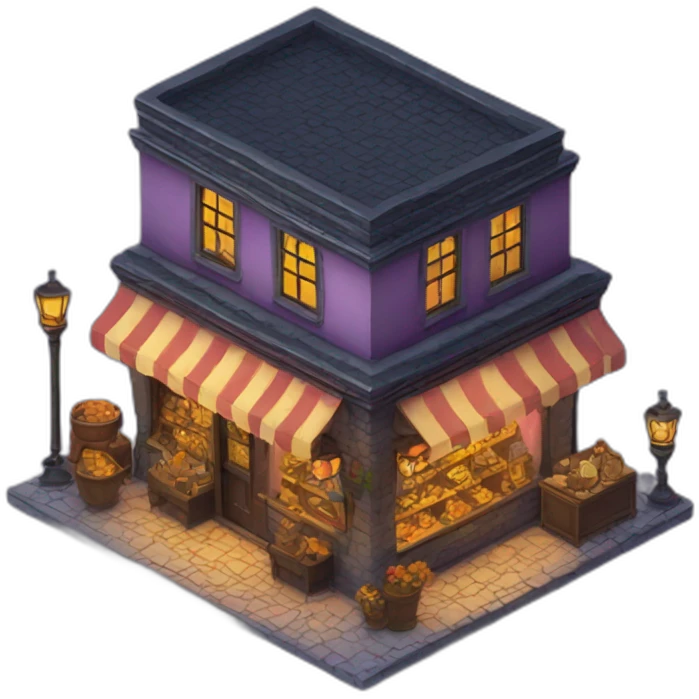 magic shop isometric emoji