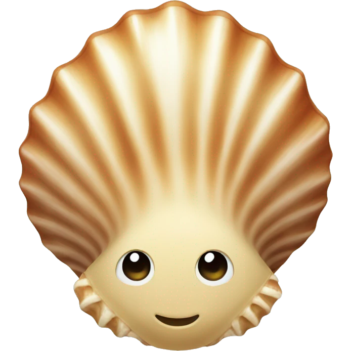A cute seashell emoji
