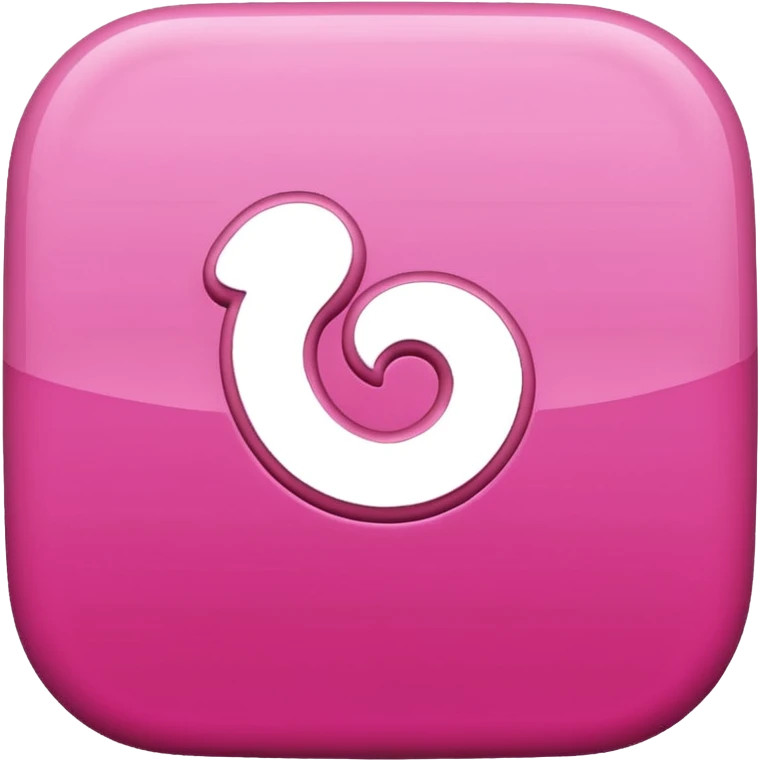 pink 3d Pinterest logo emoji