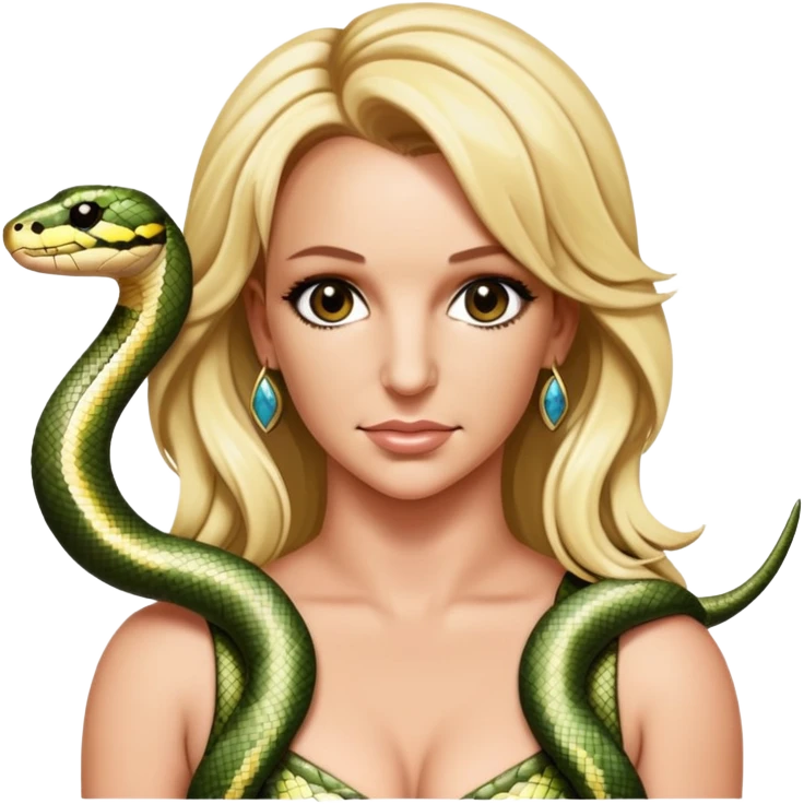 Britney Spears with snake emoji
