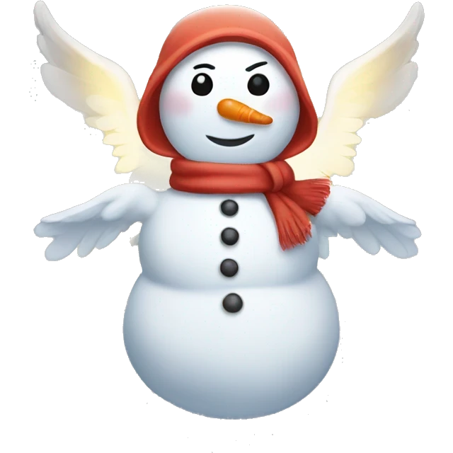 Snowman angel emoji