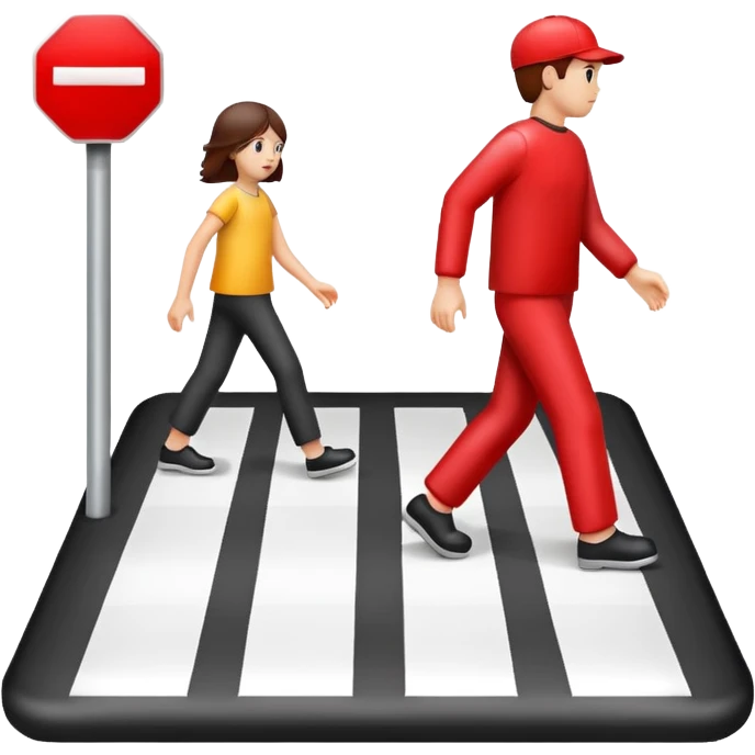 Crosswalk Light icon , Red stop hand. emoji