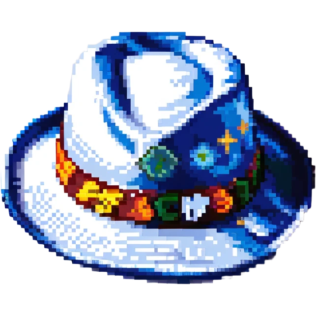 Синяя панамка с разноцветной надписью SPACEME и шнурком, no background emoji