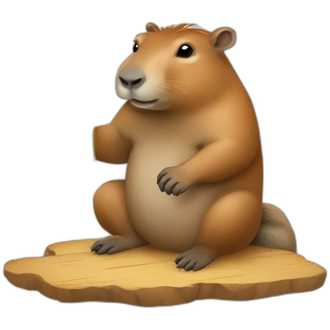 capybara drinking beer emoji