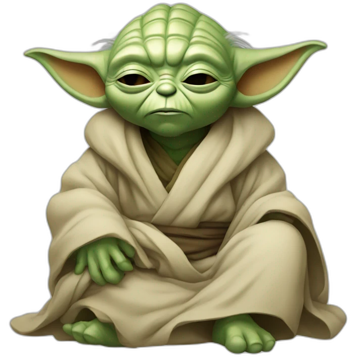 yoda qui dort emoji