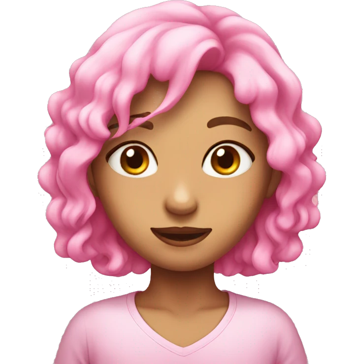 Cute pink emoji