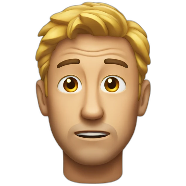 man stunned emoji