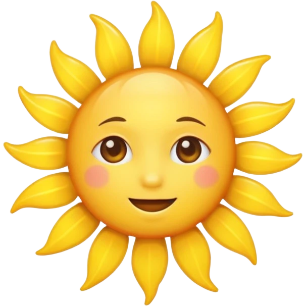 sun without face emoji
