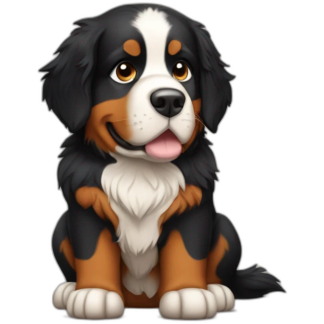 Bernese mountain dog viking emoji