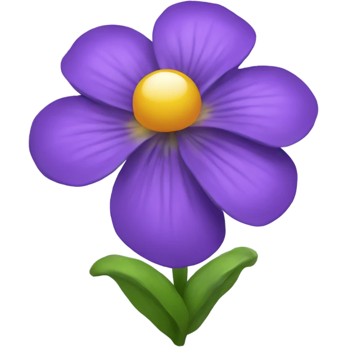 Violet flower emoji