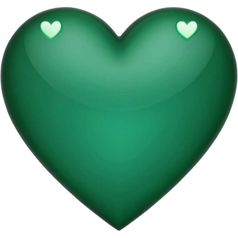 dark green heart emoji with sharp edges  emoji