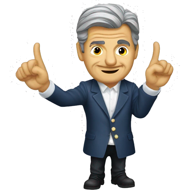 Jean Lassalle faisant un signe d'approbation  emoji