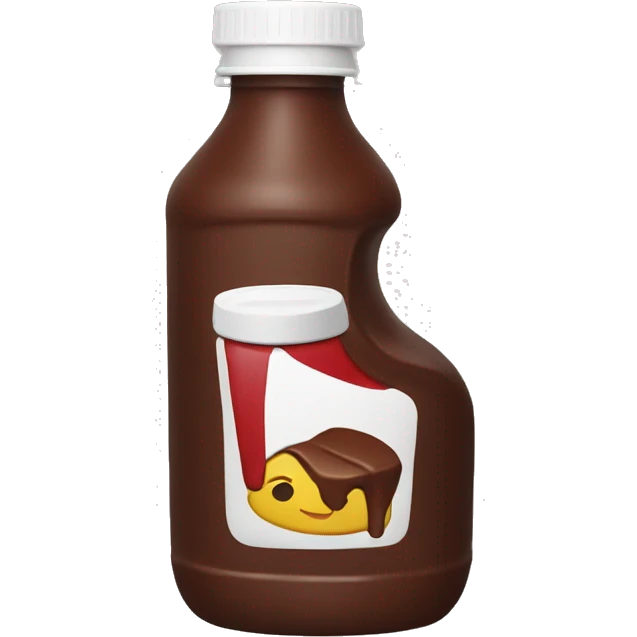 chocolate ketchup bottle emoji