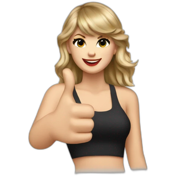 taylor swift thumbs up emoji