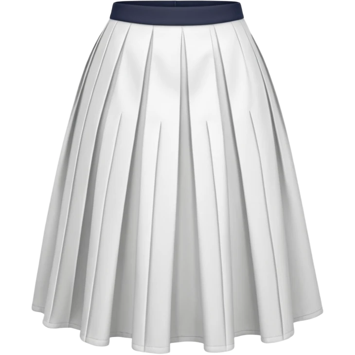 create a white midi skirt emoji