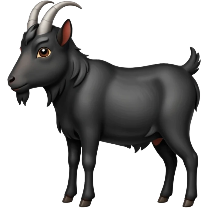 black goat side view emoji