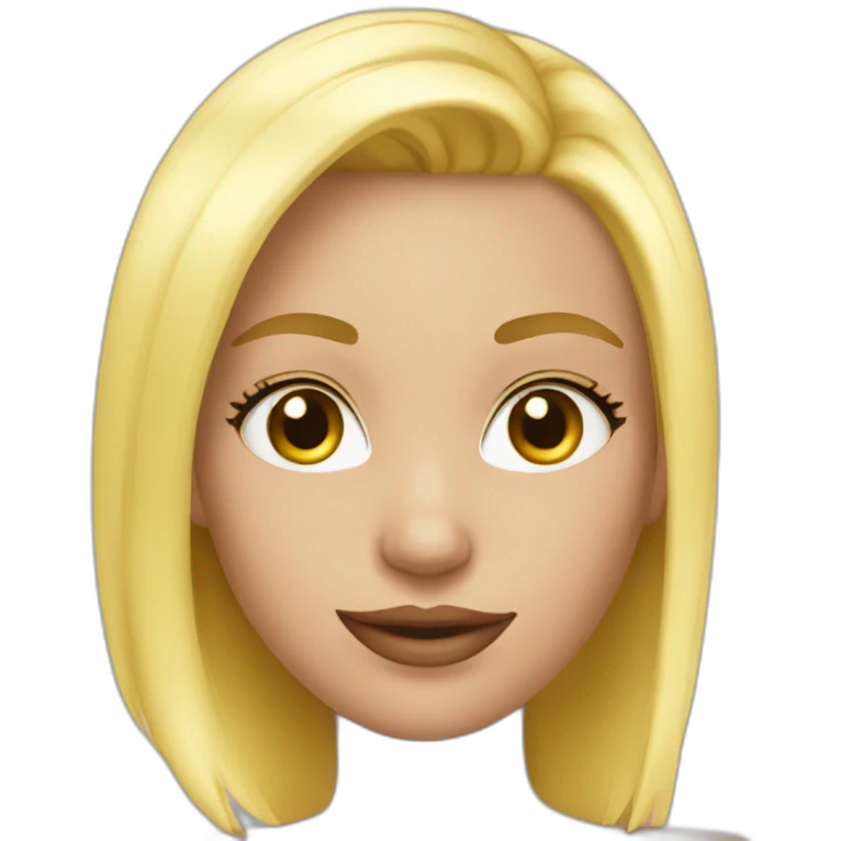sexy blonde emoji
