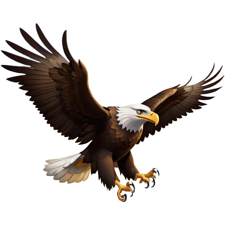 cinematic-eagle-realistic-full-body-soaring-emoji,-massive-wings-spread-wide-against-the-open-sky,-sharp-beak-curved-and-powerful,-piercing-golden-eyes-scanning-the-land-below,-strong-feathered-legs-tucked-tight,-dark-brown-feathers-contrasting-against-the-clouds,-simplified-yet-realistic-focused-features,-highly-detailed,-glowing-with-a-regal-majestic-glow emoji