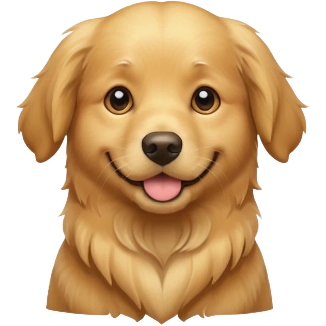 Adorable golden retriever  emoji