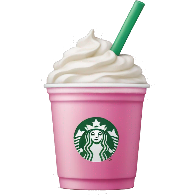 pink starbucks drink  emoji
