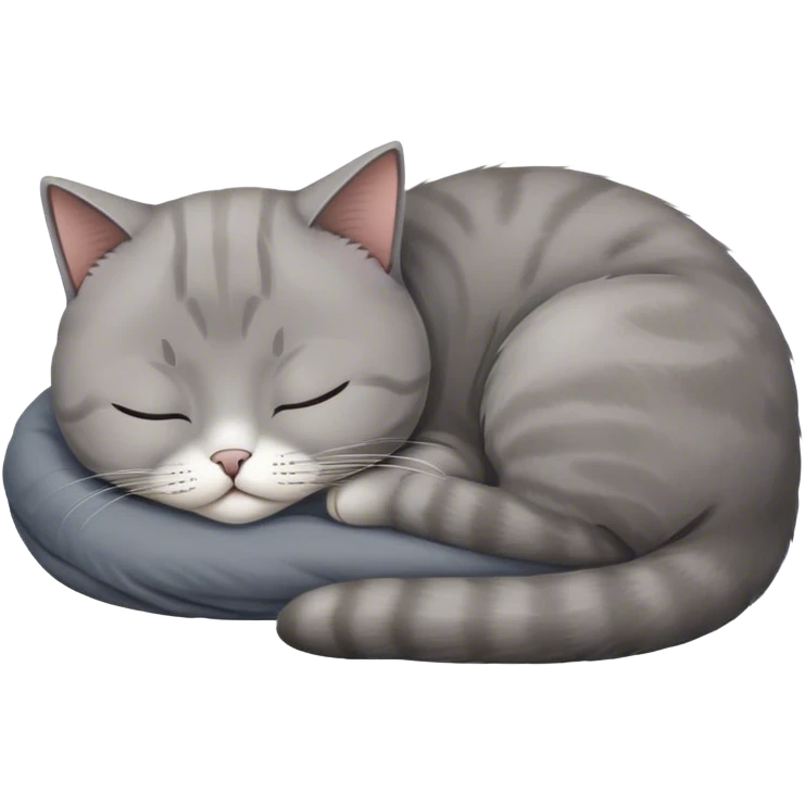 British short hair cat sleepig emoji