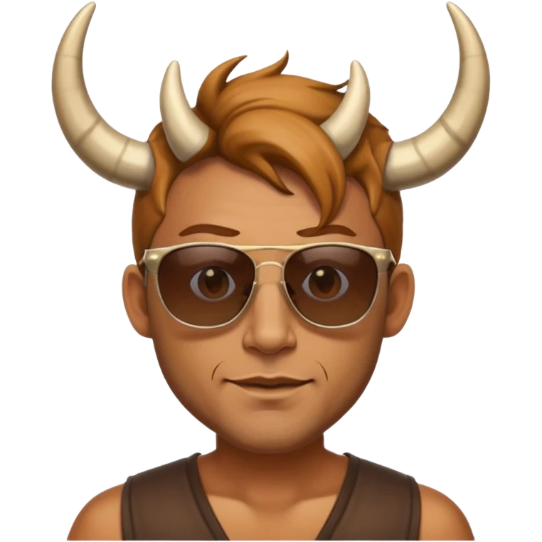 man with horns and sunglasses emoji