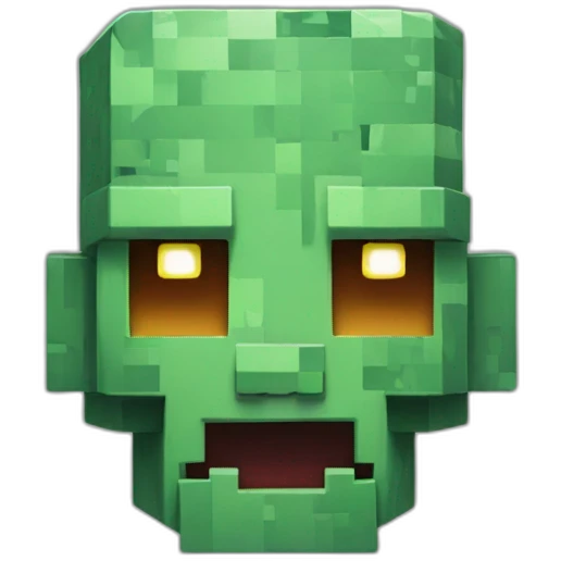 minecraft zombie head emoji