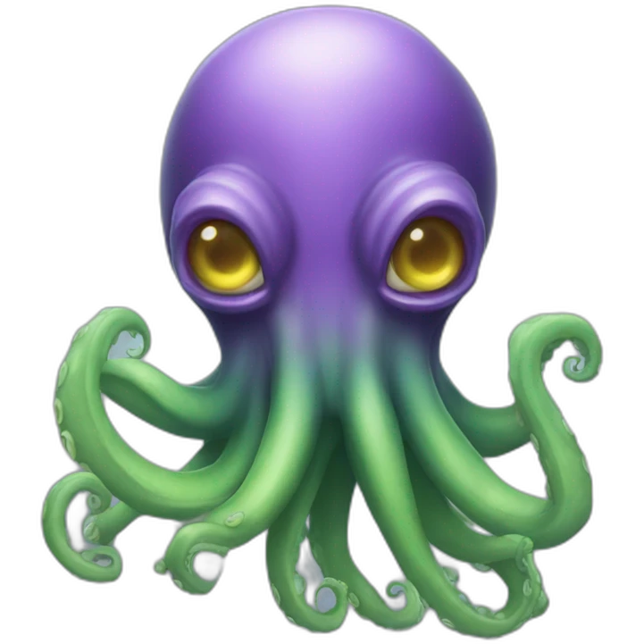an octopus faced alien emoji