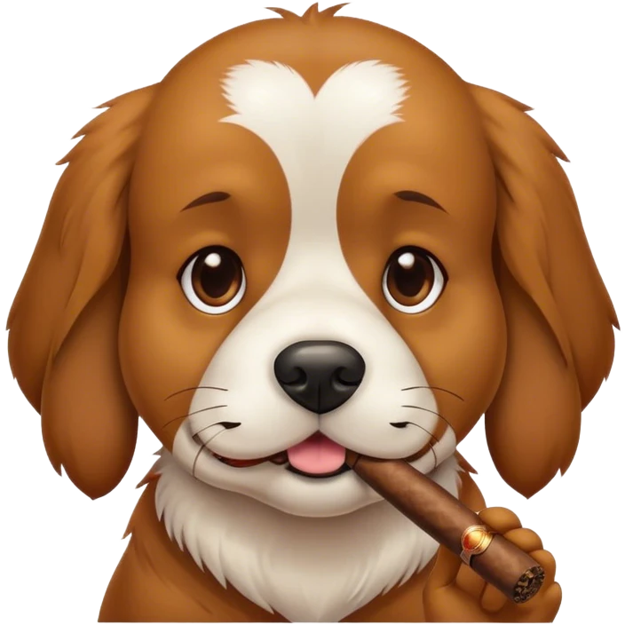 dog with a cigar emoji
