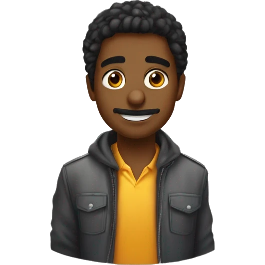 kodlama yapan bir erkek çocuk emoji