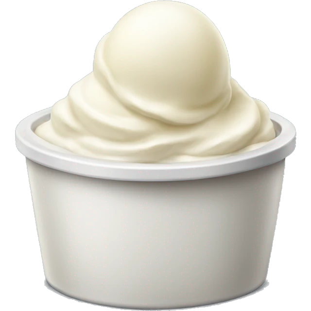  tub of vanilla icecream  emoji