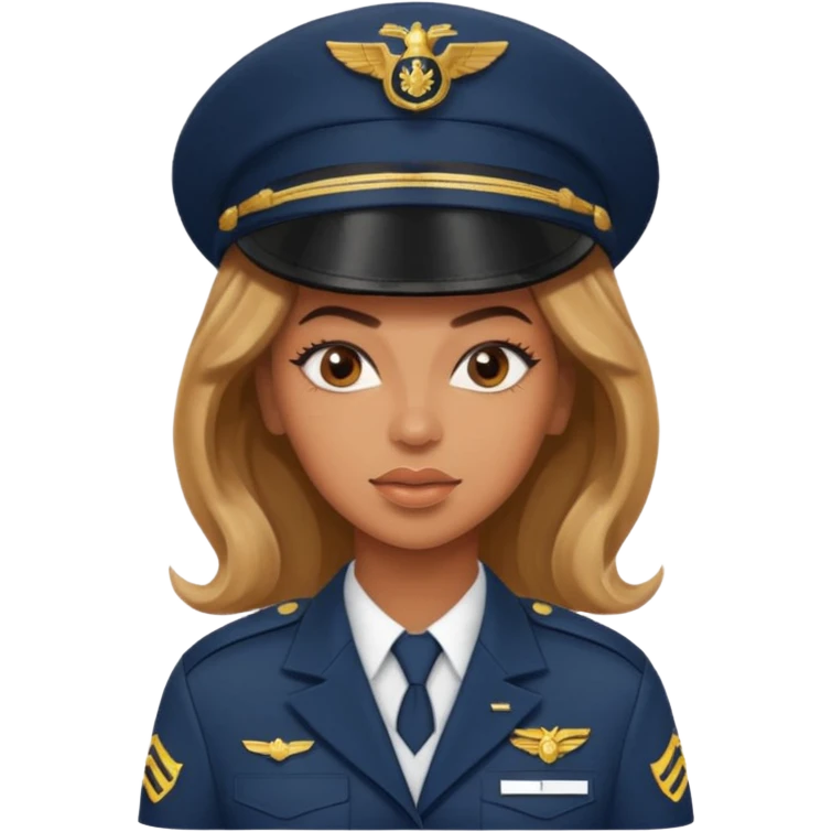 Beyonce as a pilot emoji