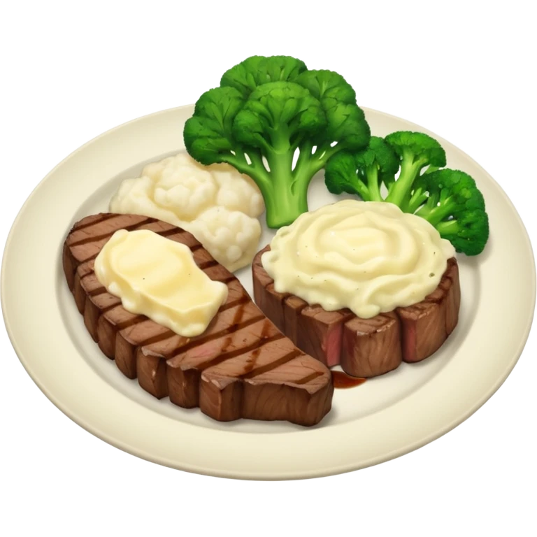 no chicken rather a plate with food including meat and a few side dishes emoji