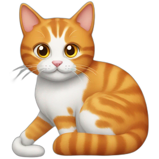 ginger cat and grey cat emoji