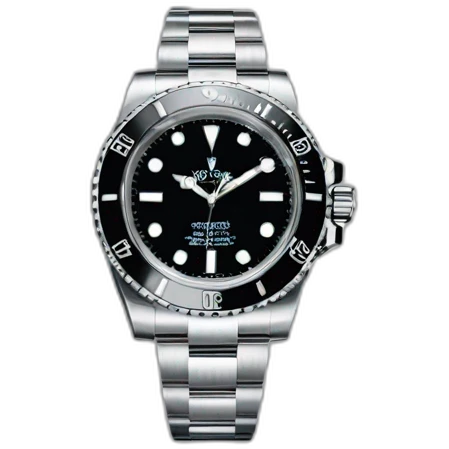 silver black rolex submariner emoji