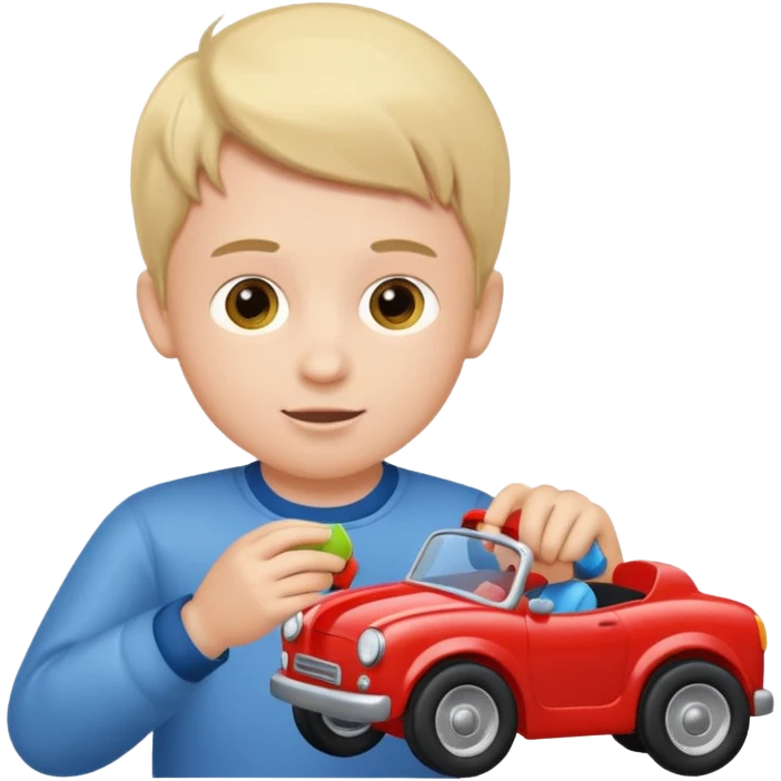 boy playing emoji