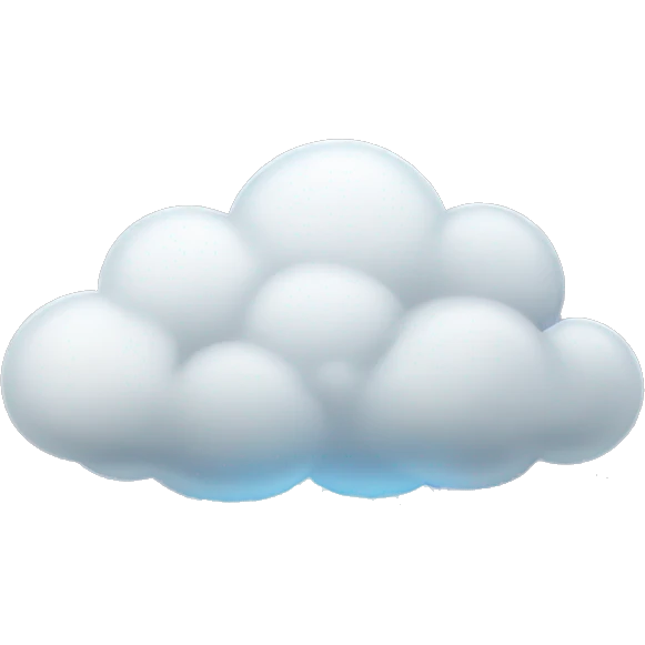 clouds with rays coming out of it  emoji
