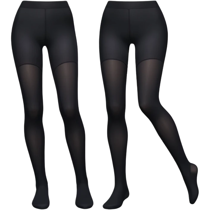 plain isolated black tights emoji