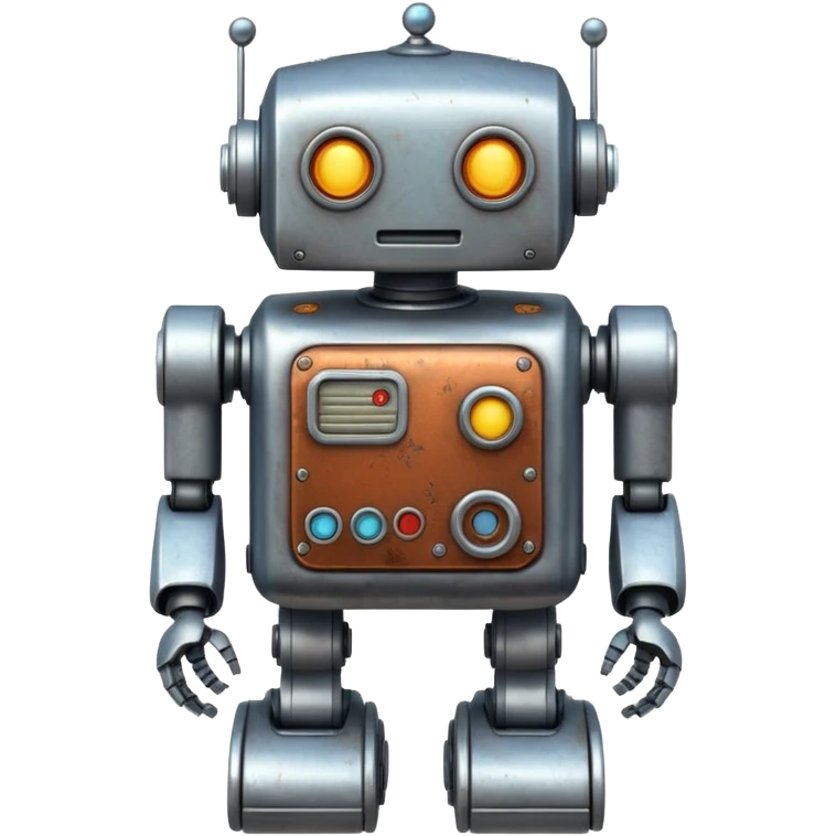vintage Toy, robot, vintage collector. emoji