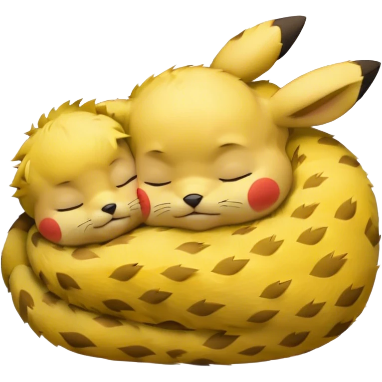 Pikachu qui fais dodo emoji