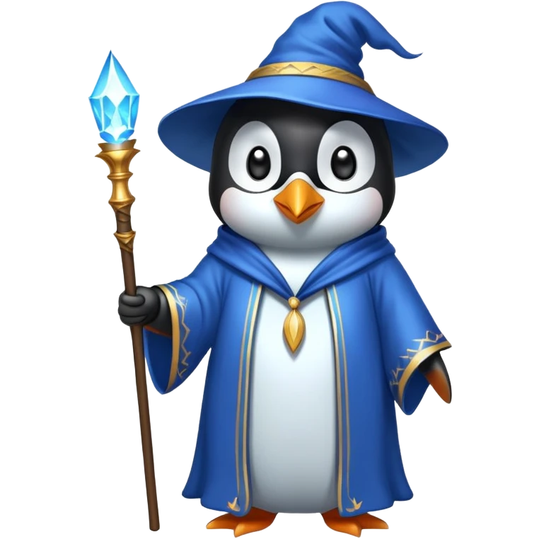 Penguin Wizard emoji