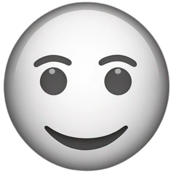 happy smile simple, with a curve line for the smile and the eyes are just circles emoji